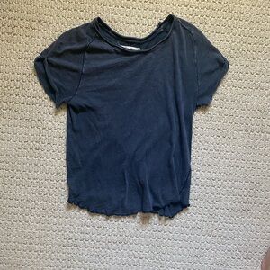 Free People Black Lightweight Tshirt - Size L